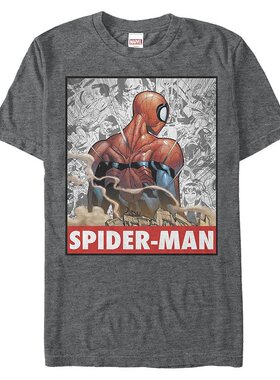 美国直邮Fifth Sun 漫威男款漫画系列蜘蛛侠漫画风格短袖 T 恤