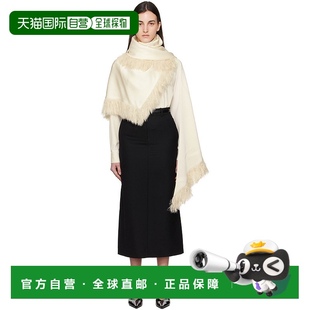 灰白色流苏围巾 1h可退 女士 香港直邮潮奢 251WSC4504FB0 TOTÊME