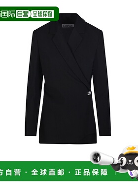 香港直邮LOEWE 女士西服 S359Y03XA61100 AW2025 黑色外套西装