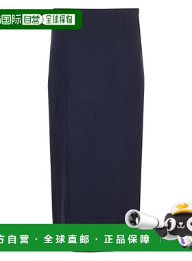 香港直邮CHLOÉ 女士半身裙 CH24AJU1206448B AW2024 蓝色 wool mi