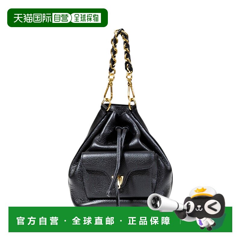 1h可退 香港直邮COCCINELLE 女士手提包 E1TFK230301001 CO 黑色图片