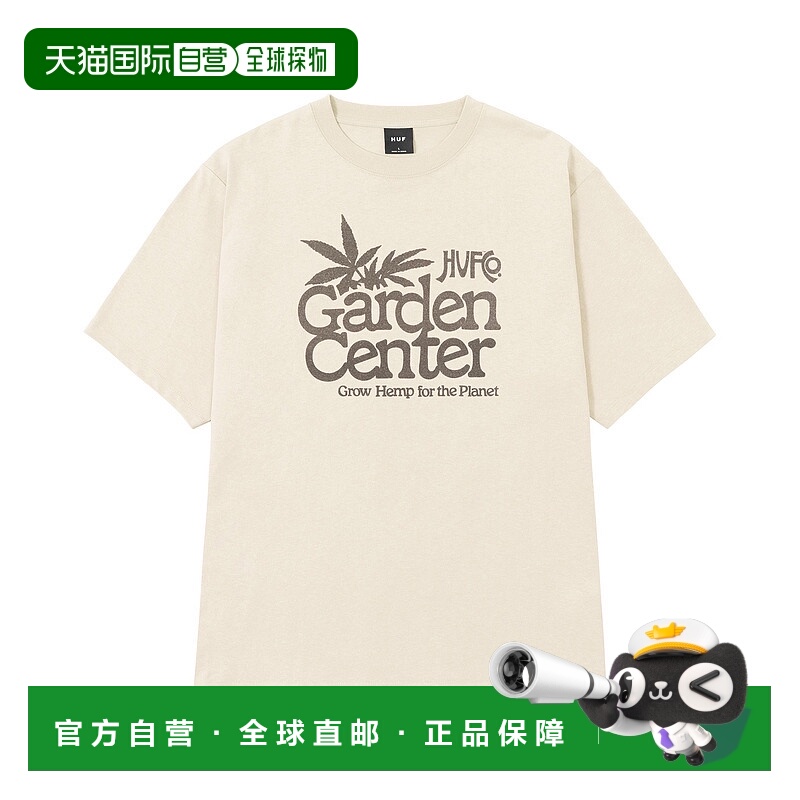 1h可退 日本直邮HUF Garden Center系列男女同款麻棉混纺短袖T恤