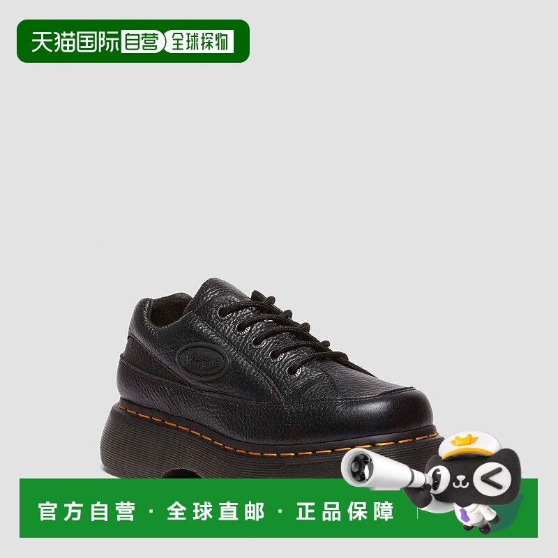 自营欧洲直邮DrMartens马丁大夫 Buzz女士黑色Milled Nappa皮革五