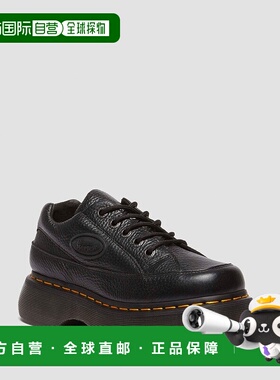 自营欧洲直邮DrMartens马丁大夫 Buzz女士黑色Milled Nappa皮革五