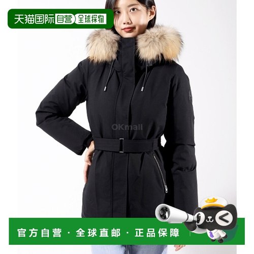 韩国直邮MACKAGE  JENI-F (黑色) 女士连帽拉链羽绒服