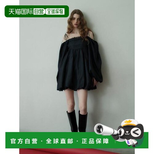 1h可退 日本直邮Lily Brown 泡泡袖迷你连衣裙