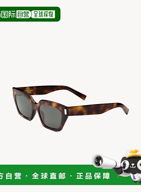 自营欧洲直邮YSL圣罗兰 SL 826女士中哈瓦那色/灰色醋酸纤维玳瑁