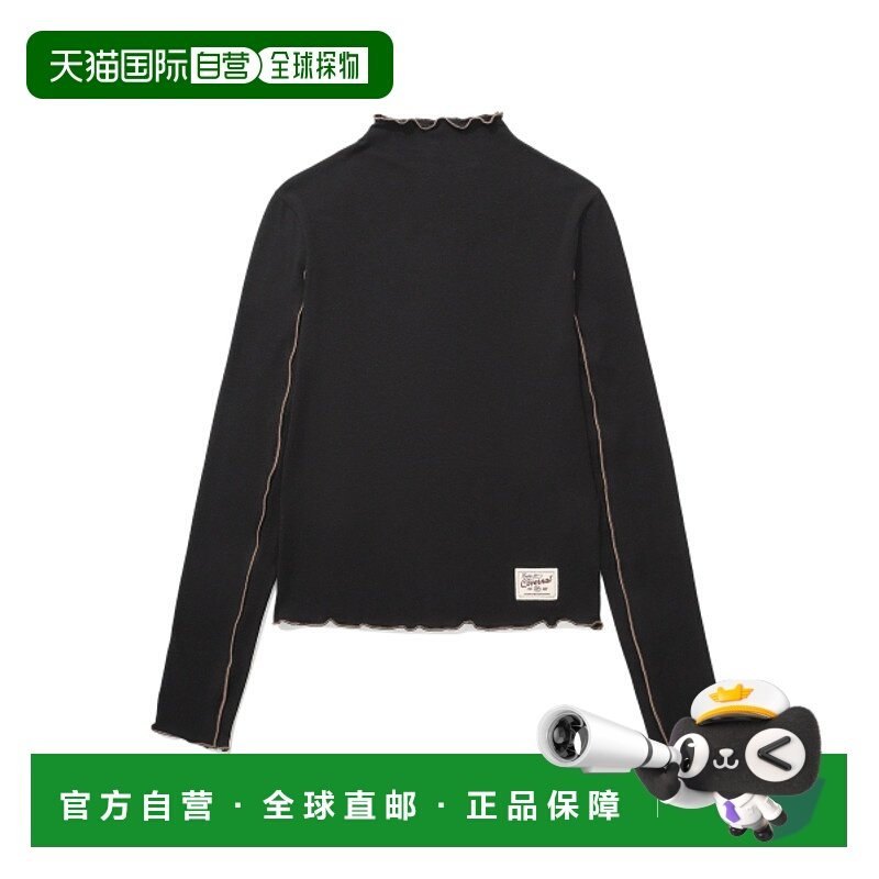 韩国直邮COVERNAT WOMAN 女士女装T恤CO2403LT70BK半高领