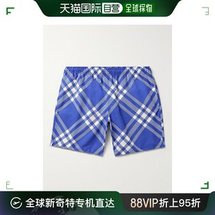 巴宝莉 格纹 男士 香港直邮潮奢 Burberry 99新未使用 直筒长款