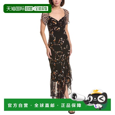 自营all saintsAllSaints Leah Maxi Dress - black 美国奥莱直发