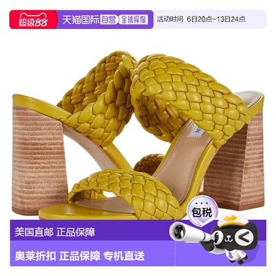 自营Steve Madden Tielo Heeled SandaI Citron  TIEL01S1-818 Wo