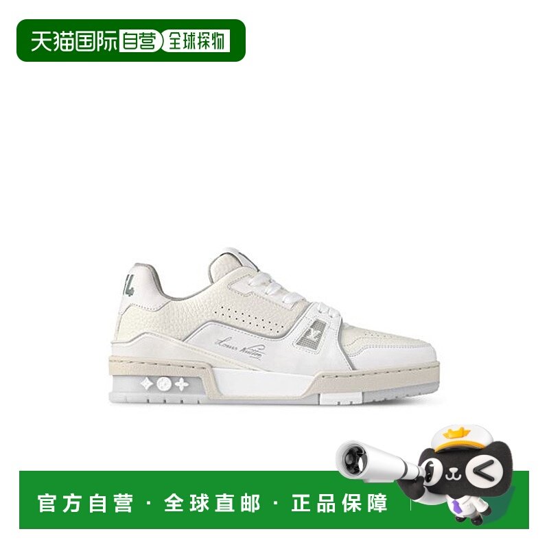 1h可退 欧洲直邮LV路易威登LV TRAINER女士皮革圆头低帮板鞋