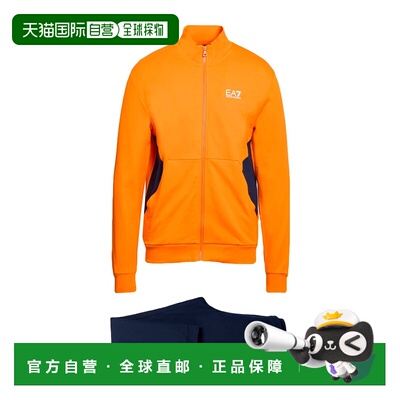香港直邮潮奢 Ea7 男士 Tracksuits 运动装 orange橙色 舒适时尚