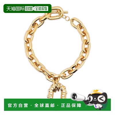 1h可退 香港直邮Rabanne 女士 Paco 綴飾鏈 T 型項鍊 26PBB0015ME