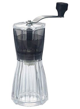 日本直邮HARIO手摇咖啡研磨机透明宽157x深70x高213毫米