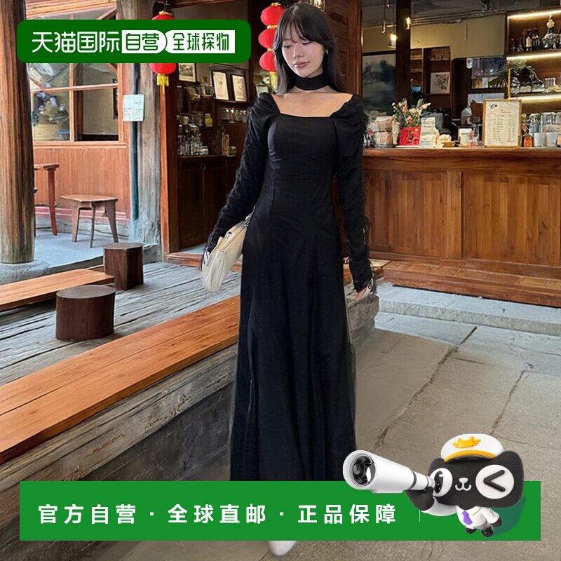 1h可退 日本直邮ROYAL PARTY 女装 蕾丝叠层针织中长款连衣裙 附c