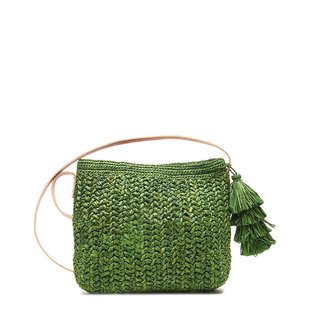 Mar Sol 拉菲草单肩包 直发 Antonia 绿色 美国奥莱