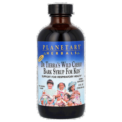 香港直邮Planetary Herbals,儿童古老印度糖浆，野樱桃味，8液体2