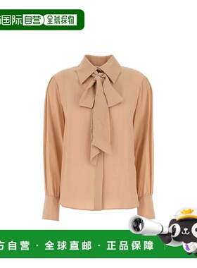 香港直邮CHLOÉ 女士衬衫 CH24WHT78125285 CO 粉红色 长袖衬衫