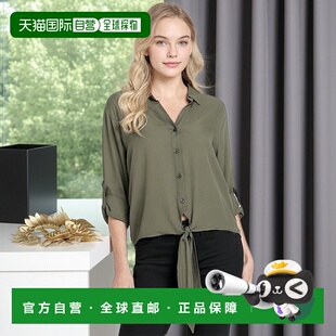 自营 guessJackson斜纹领带衬衫-橄榄色 美国奥莱直发