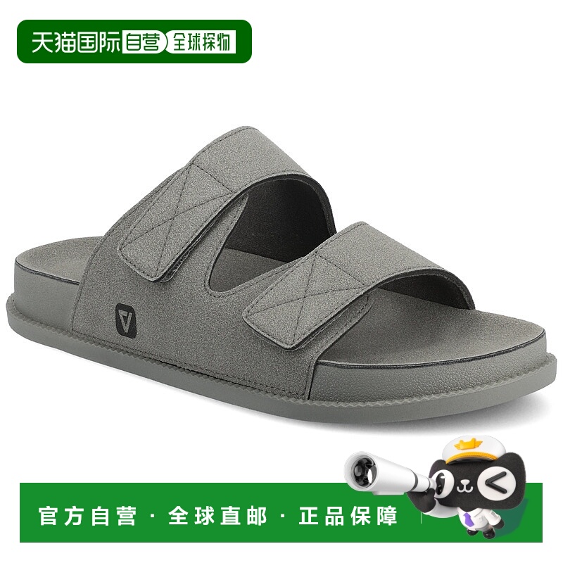 自营 vance co.Vance Orlando舒适可调节系带凉鞋滑盖-灰色 美国