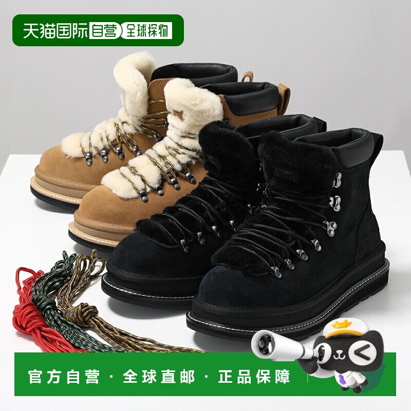 日本直邮UGG x sacai 联名短靴Hiker1178390男士Vibram 鞋底绒面b图片