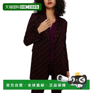 紫色 Furstenberg新弗吉尼亚羊毛混纺夹克 美国奥 von 自营Diane