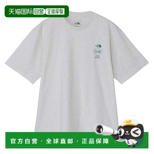 日本直邮北面The North Face GAR小字体图案短袖T恤 中性款速干