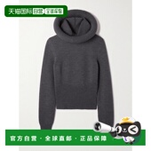 香港直邮潮奢 alaia 女士 1h可退 羊毛连帽毛衣 AA9G0071K133B