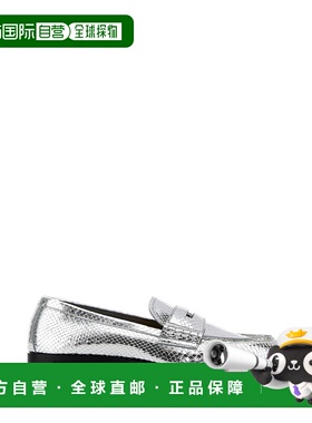 1h可退 香港直邮Dsquared2 二次方 女士 NEOCLASSIC 银色皮质乐福