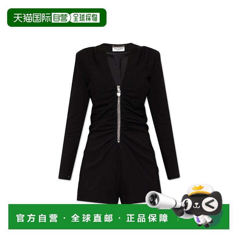 香港直邮SAINT LAURENT 女士连衣裙 690776Y012W1000BLACK,女装/女士精品,连衣裙,淘宝优惠券,粉丝福利购,淘宝优惠卷