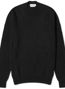 alexandermcqueen亚历山大麦昆男士长袖圆领针织衫