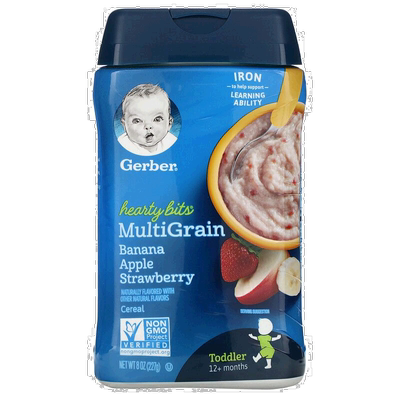 香港直发Gerber嘉宝多种谷物燕麦片227g婴幼儿咀嚼营养健康米粉