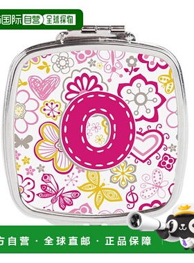 自营 Carolines Treasures CJ2005-OSCM 字母 O 花蝴蝶粉色正品