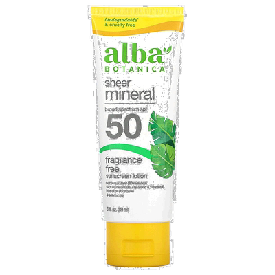 香港直邮alba botanica防晒霜SPF45保湿隔离113g正品防晒乳乳液