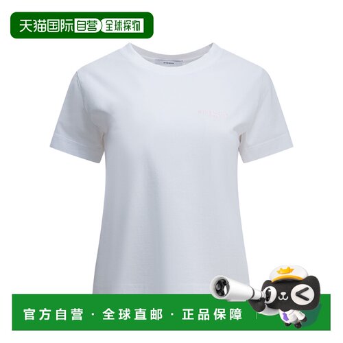 1h可退 香港直邮GIVENCHY 女士T恤 BW70FJ31D8100WHITE AW2026 白