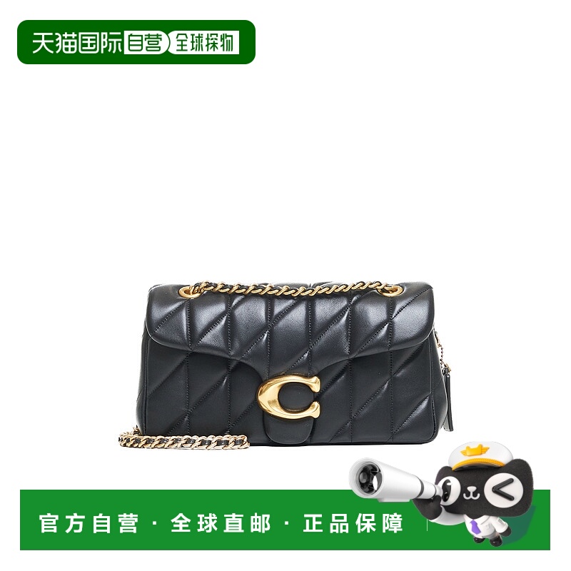 1h可退 香港直邮COACH 女士斜挎包 CP150B4BK CO 黑色蔻驰单肩包