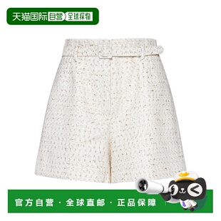 1h可退 香港直邮Self-Portrait 花呢系腰带短裤 AW23-171PC休闲裤