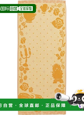 【日本直邮】丸真 迪士尼美女与野兽贝儿面巾 34 x 80厘米 黄色连