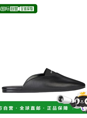 香港直邮Givenchy 黑色Givenchy4G 标志穆勒鞋 BE201AE1BT纪梵希