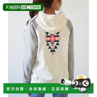 宽松半拉链连帽卫衣 1h可退 女装 Pacific 后背印花 日本直邮Ocean