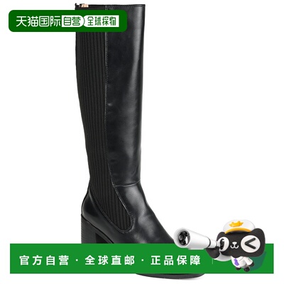 自营 Journee Collection 女式 Tru 舒适泡沫宽小牛皮 Winny 靴子