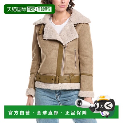 自营Pascale La Mode羊毛夹克-棕色外套 美国直发奥莱