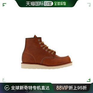 红翼 0875 男士 Wing Shoes Red logo标识短筒靴 香港直邮潮奢