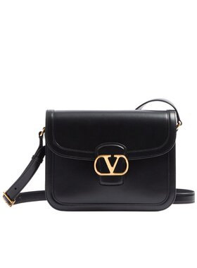 VALENTINO 女士斜挎包 WB0R15UHF0NO CO 黑色 徽标单肩包