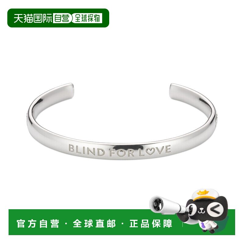 自营欧洲直邮GUCCI古驰 Blind For Love 925纯银手镯男女通用首饰