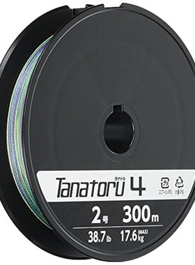 日本直邮Shimano禧玛诺 PE鱼线TANATOR4 300m2.0号38.7lb PL-F74R