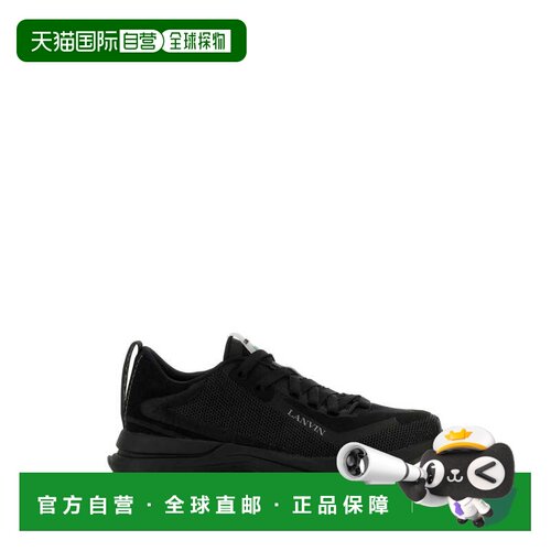 香港直邮LANVIN 男士运动鞋 FMSKAK01SUSHP241010 AW2024 黑色
