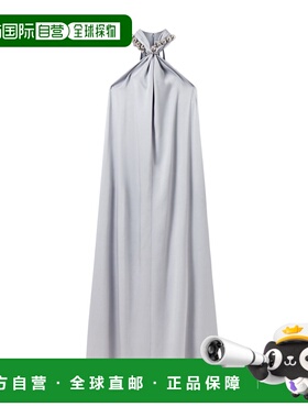 香港直邮Stella McCartney 球链挂脖缎面长连衣裙 6A05573FU302