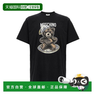 T恤 524107161555 AW2025 1h可退 男士 黑色 香港直邮MOSCHINO